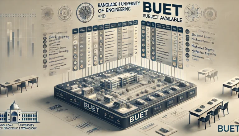 BUET Subject list and Number of Seats – CGPA CALCULATOR